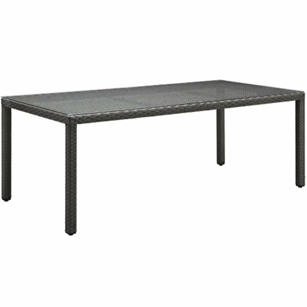 East End Imports Sojourn 82 in. Outdoor Patio Dining Table- Chocolate EEI-1931-CHC